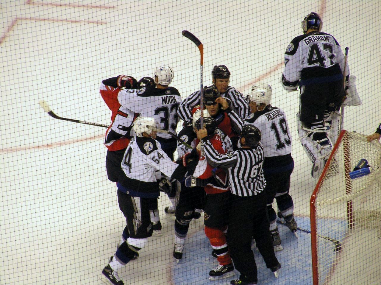 nhl preseason fights