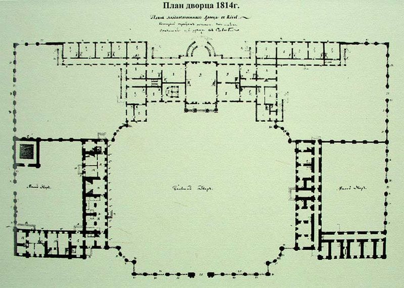 План мариинского дворца