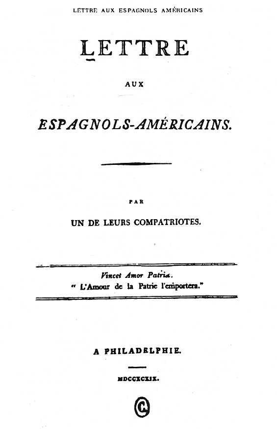 Carta a los españoles americanos - Wikipedia, la 