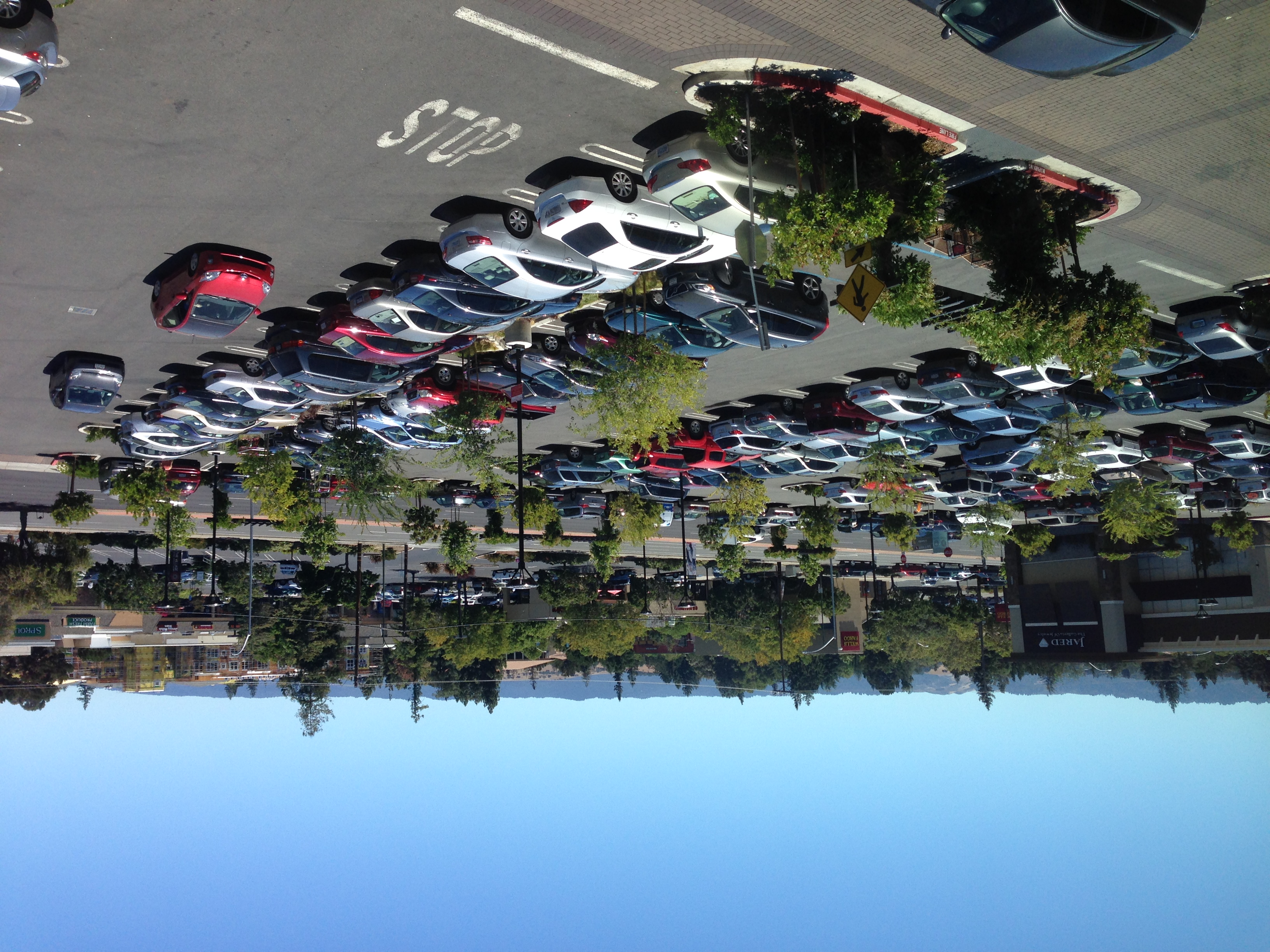 Far parking. Сивик Сентер (Сан-Франциско). Parking lot. Shopping Mall parking lot. Parking lot USA.