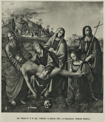 File:2 Botticini Raffaello. Pieta. 1508. Destroyed in 1944.jpg