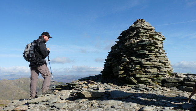 Cairn on Coniston Old Man Summit - geograph.org.uk - 1542334