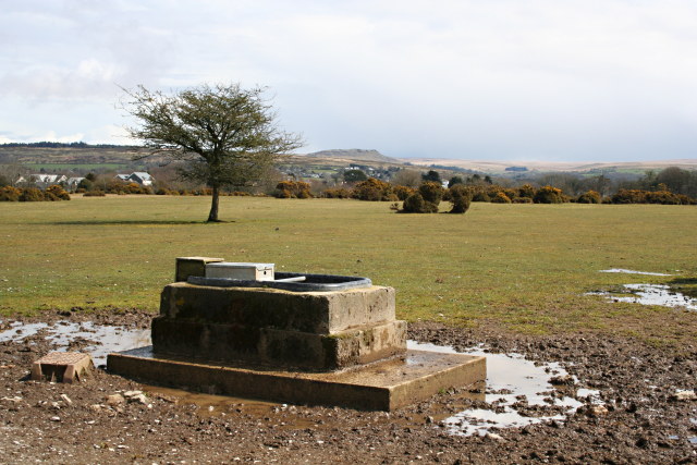 Drinking Trough on Roborough Down - geograph.org.uk - 763194