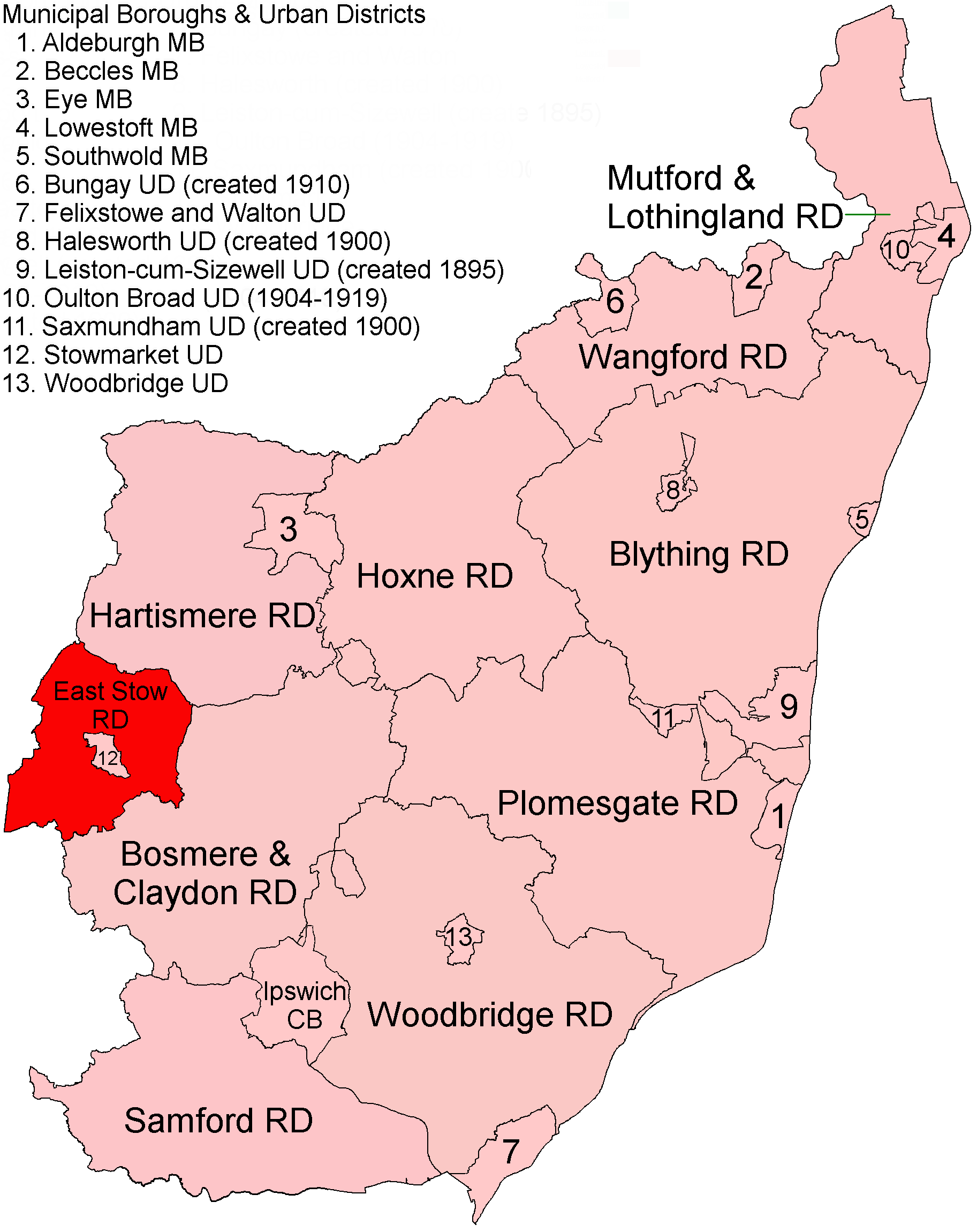 East Stow Rural District