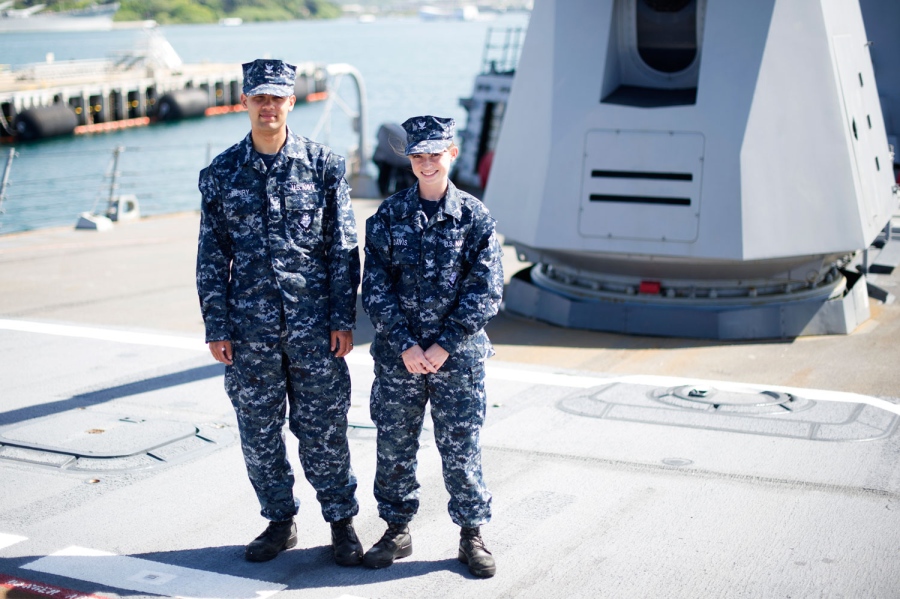 File:Sailors wear the Navy's Type I uniform aboard the guided-missile  destroyer USS Chafee, June 11, 2014.jpg - Wikimedia Commons 