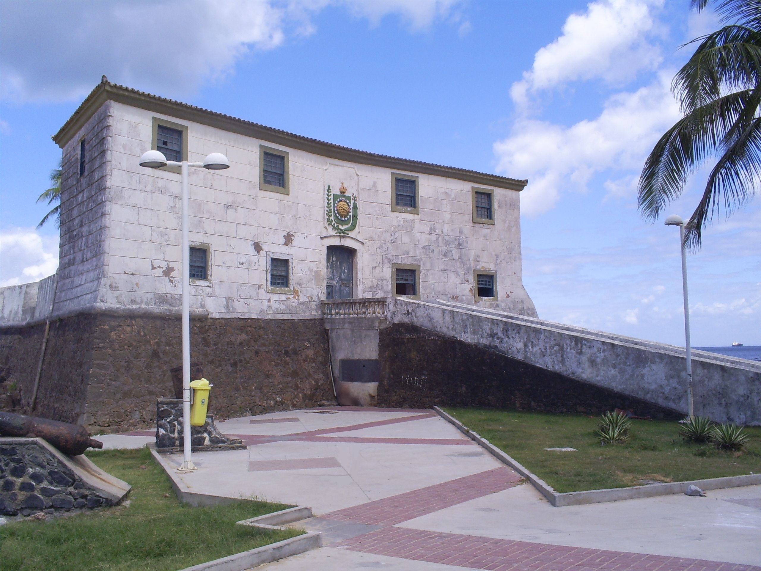 Fachada do Forte de Santa Maria em Salvador - BA.