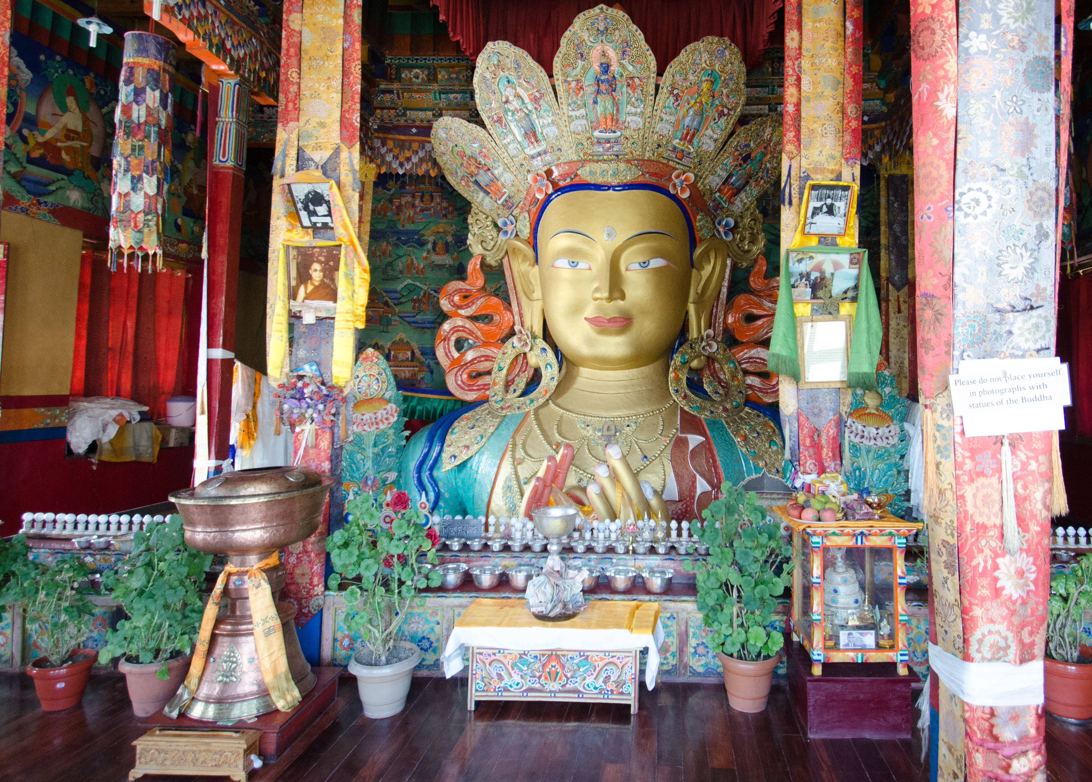 Sculpture de bouddha Maitreya en trompette, ornement, Statue de