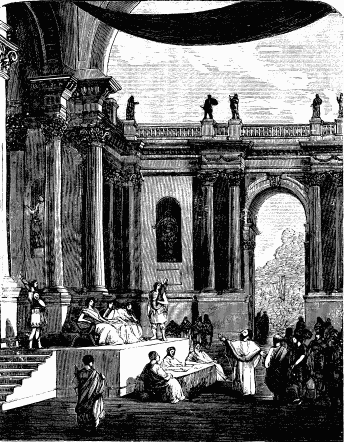 "Roman Hall of Justice", Young Folks' History of Rome, 1878