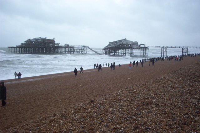 File:Brighton Beach near West Pier - geograph.org.uk - 1349009.jpg