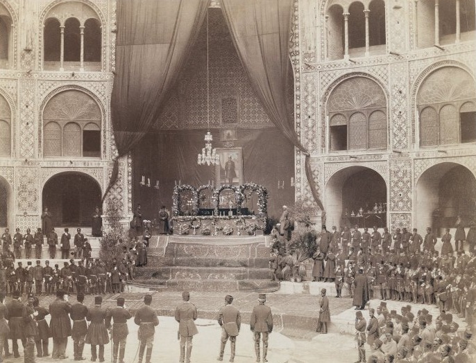 File:Brooklyn Museum - The Late Nasir al-Din Shah Lying in State in the Takiah Dawlat One of 274 Vintage Photographs.jpg