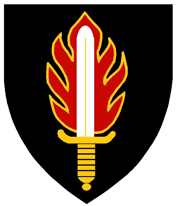 Combat school. Military Insignia icon. Military Intelligence School.