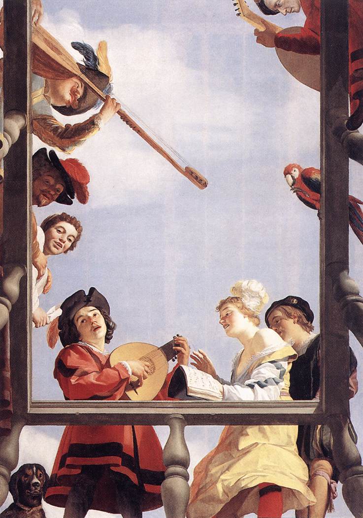 Gerard van Honthorst - Musical Group on a Balcony 1622