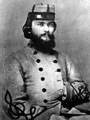 Oates as a soldier during the Civil War