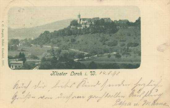 File:Kloster Lorch, Außenansicht (PK C. Jaeger 1898).jpg