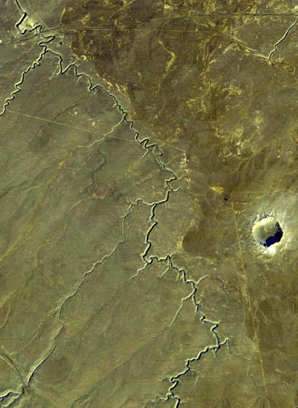 File:Landsat Meteor Crater.jpg