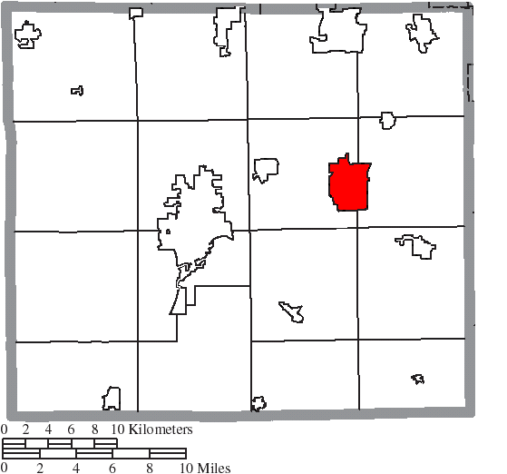 File:Map of Wayne County Ohio Highlighting Orrville City.png