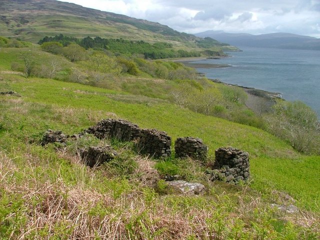 File:Ruined Croft, Overlooking Loch Scridain - geograph.org.uk - 181469.jpg