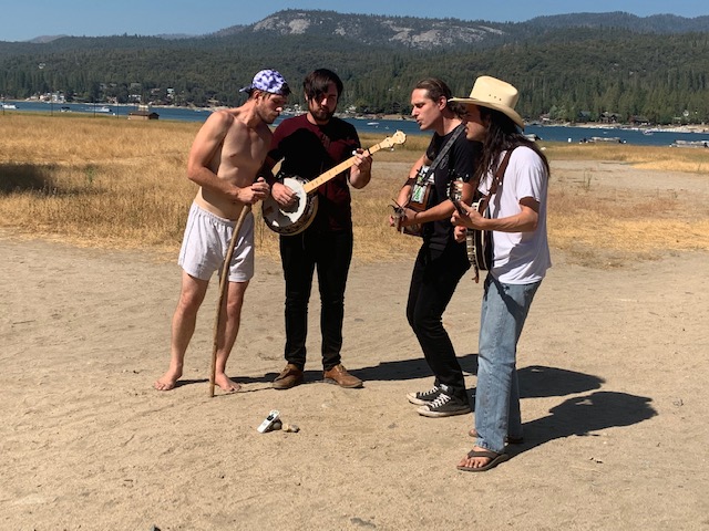 File:Water Tower Band Playing On Beach At Bass Lake In California.jpg