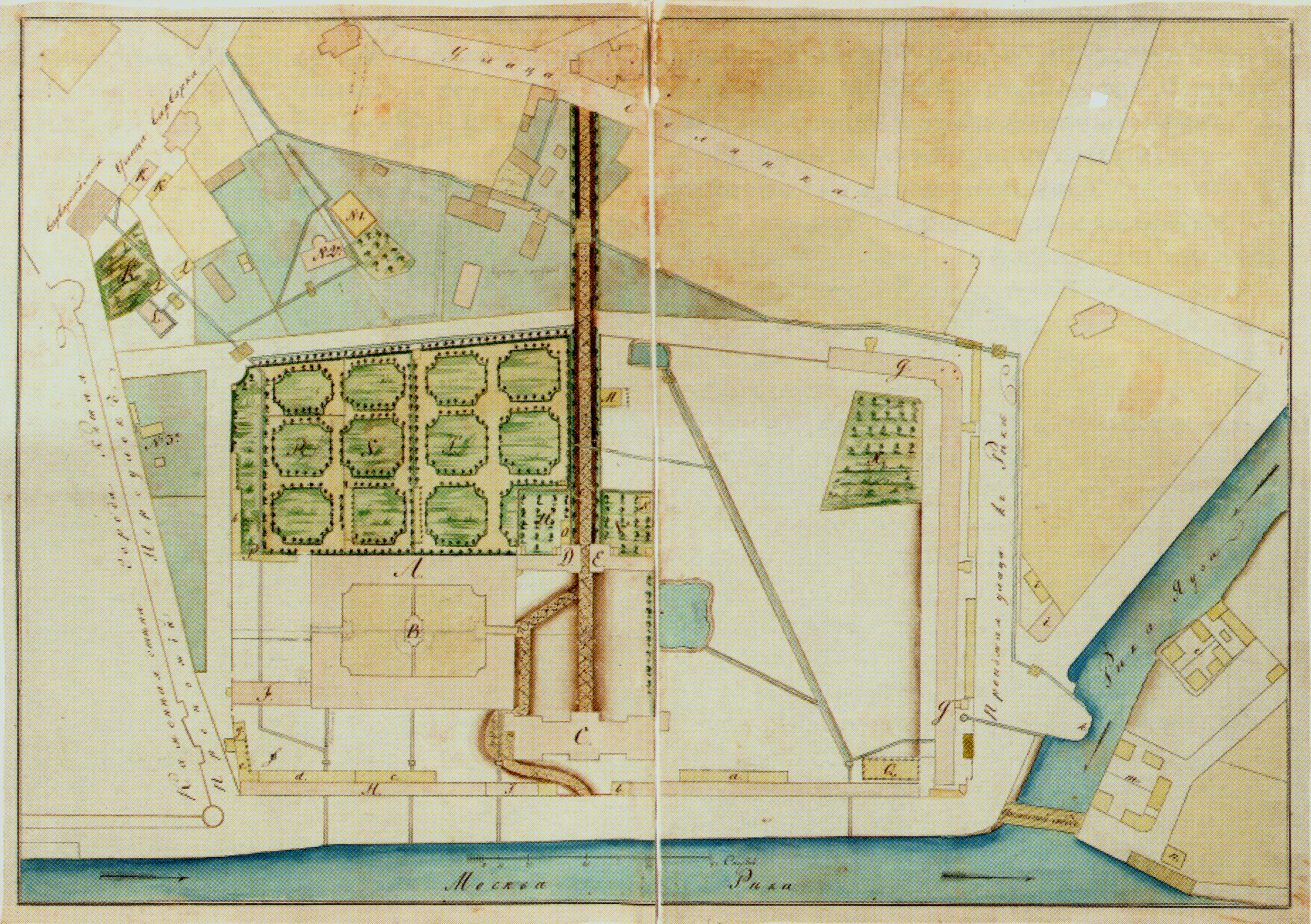 File:Воспитательный дом (план местности). 1800-е годы.jpg - Wikimedia  Commons