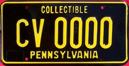 File:1987 Pennsylvania license plate CV-0000 collectible.jpg