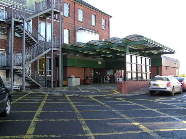 File:A and E Entrance, Tyrone County Hospital - geograph.org.uk - 265428.jpg