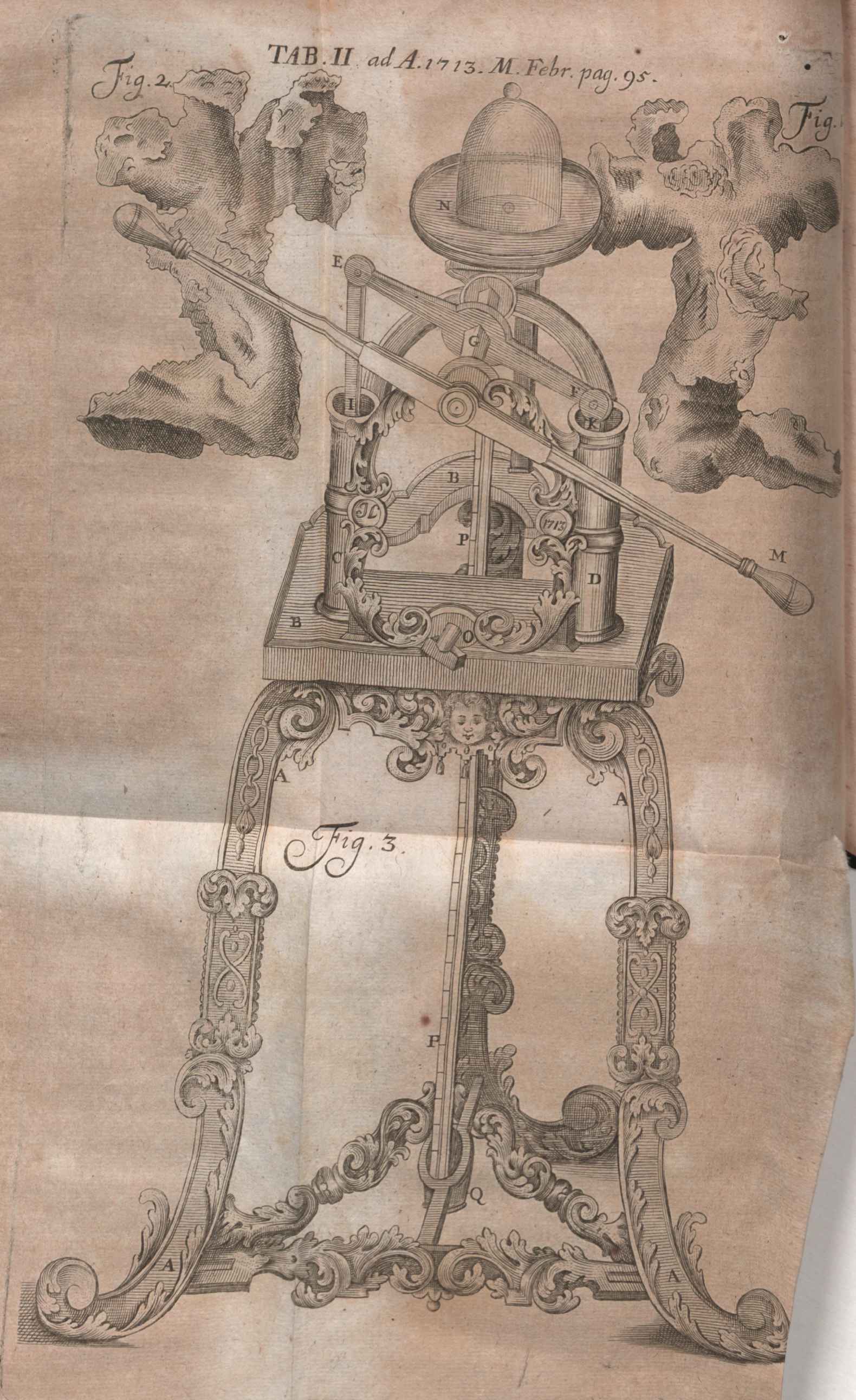 Illustratie uit ''De motu corporum gravium'' (Acta eruditorum, 1713)