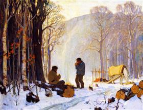 File:Gagnon - early-winter-morning-in-the-woods-baie-saint-paul-1924.jpg