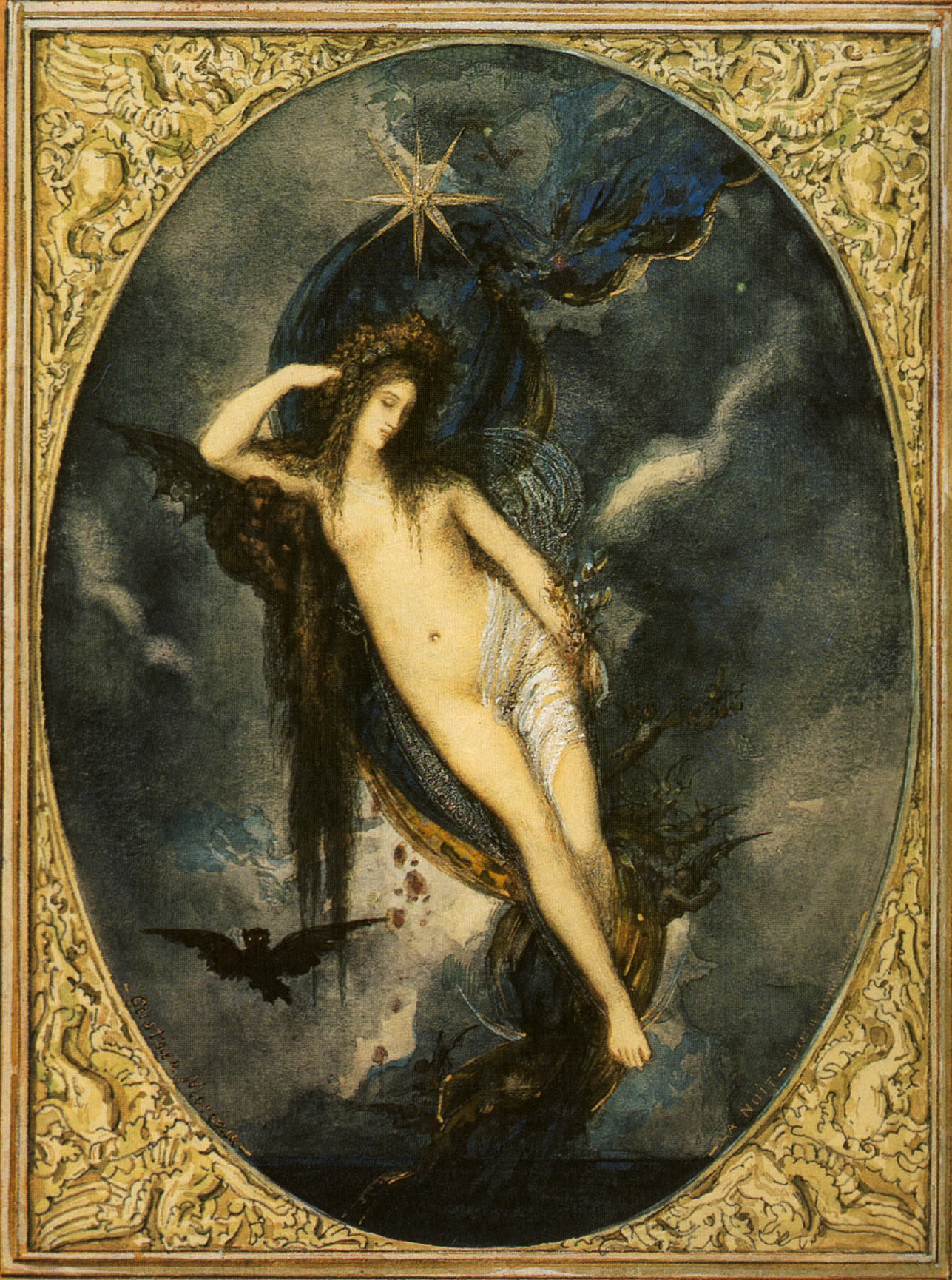 ファイル:Nyx, Night Goddess by Gustave Moreau (1880).jpg - Wikipedia