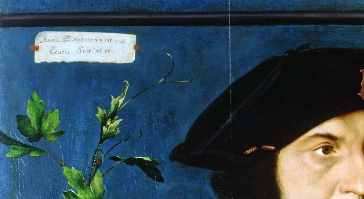 File:Sir Henry Guildford (2) by Hans Holbein the Younger (detail of cartellino).jpg