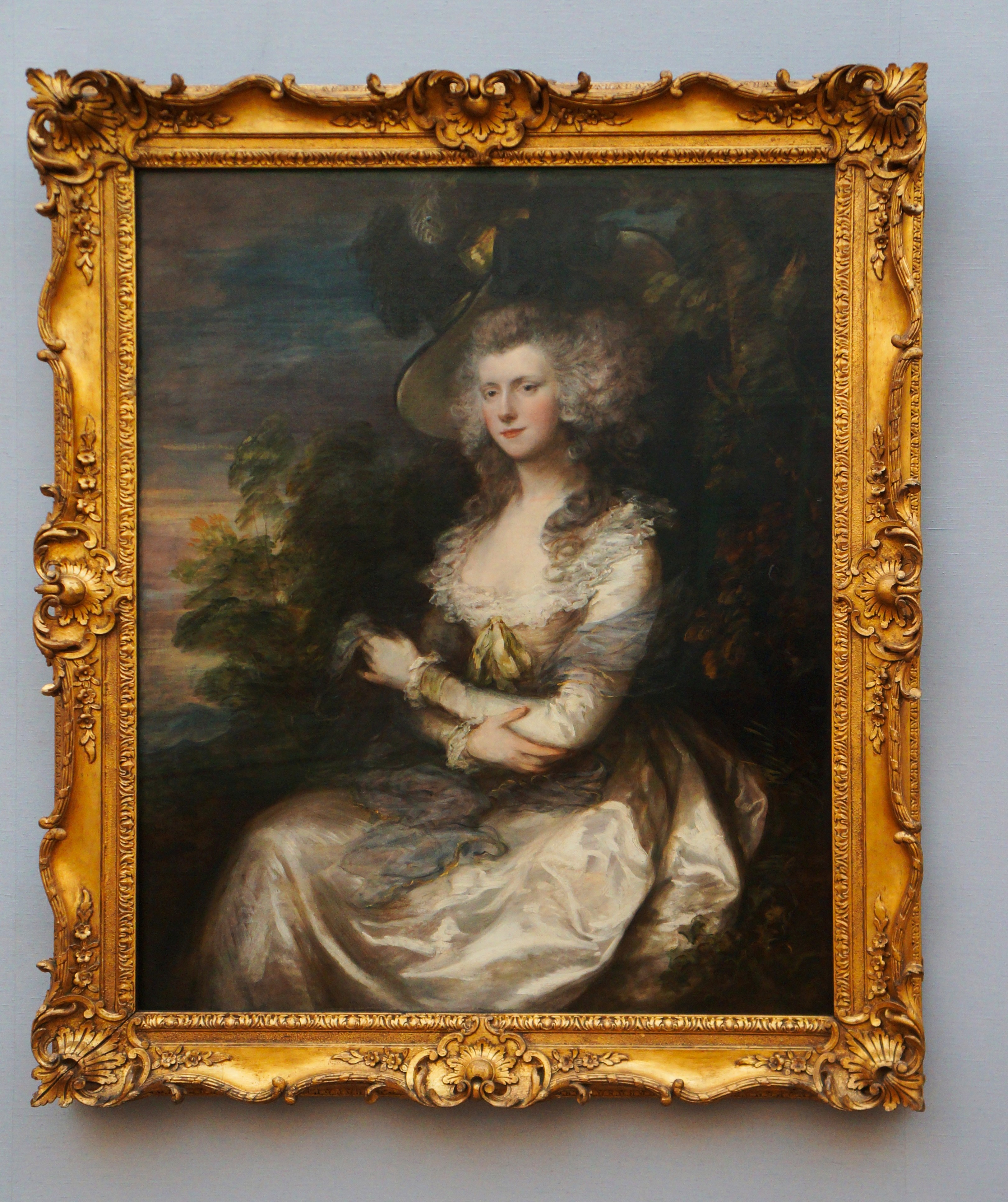 Portrait Of Mrs.Robinson/Gainsborough 希少 100年前の画集より-