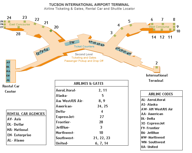 international airport map