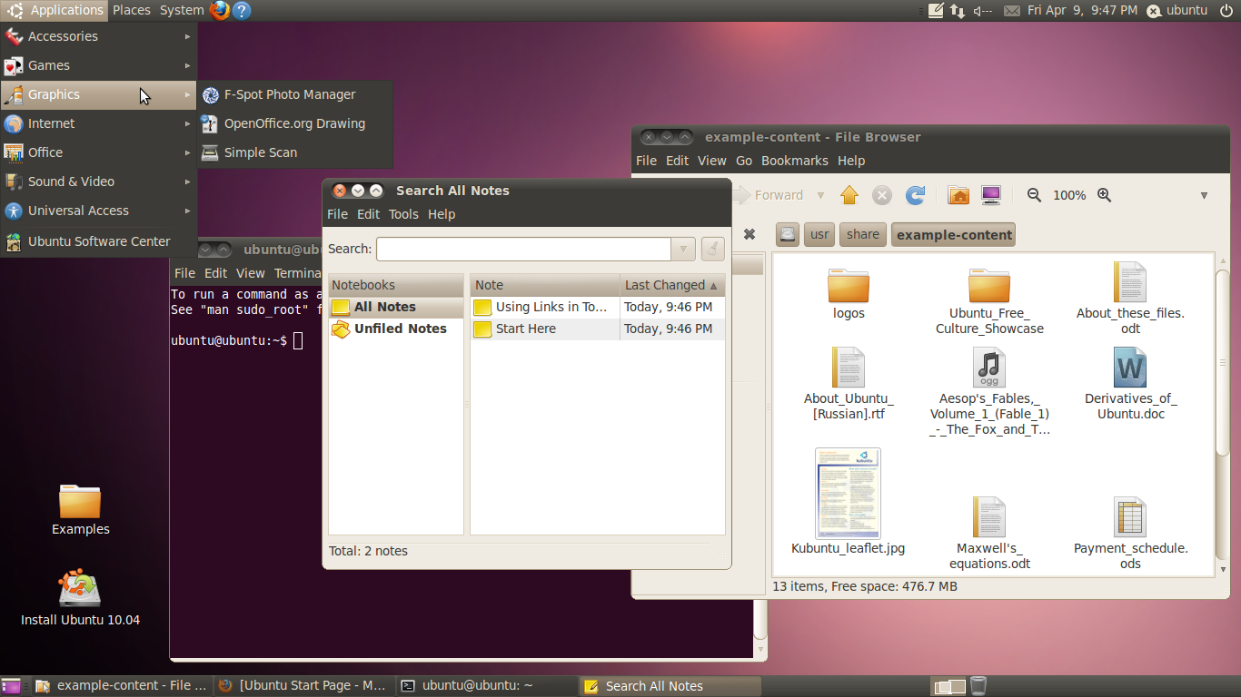 Файл:Ubuntu 10 04-Beta2.png — Википедия