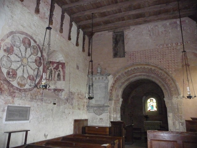File:14th century mural at St. Mary's, Kempley. - geograph.org.uk - 1343550.jpg