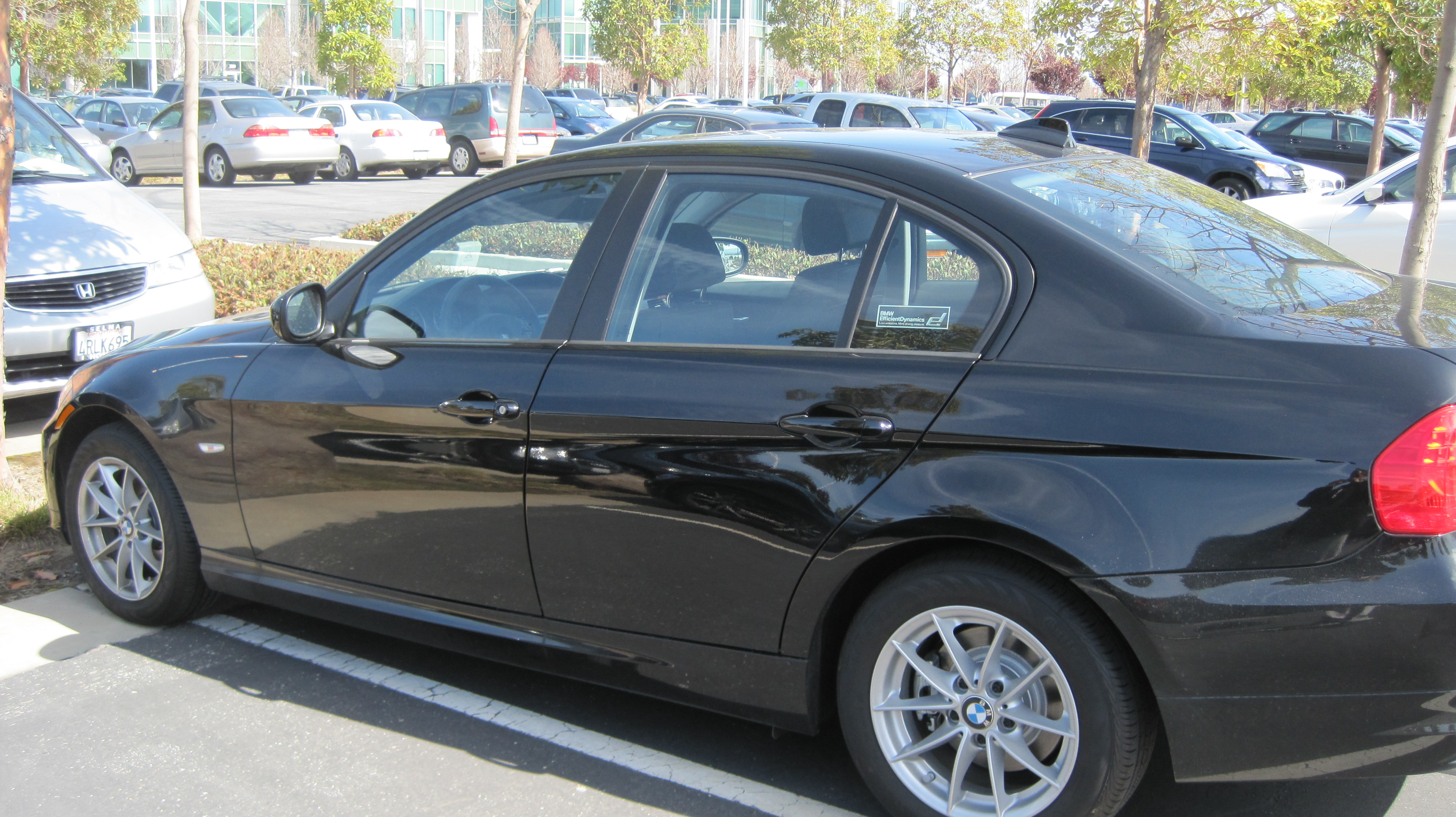 Black on black bmw 328i #2