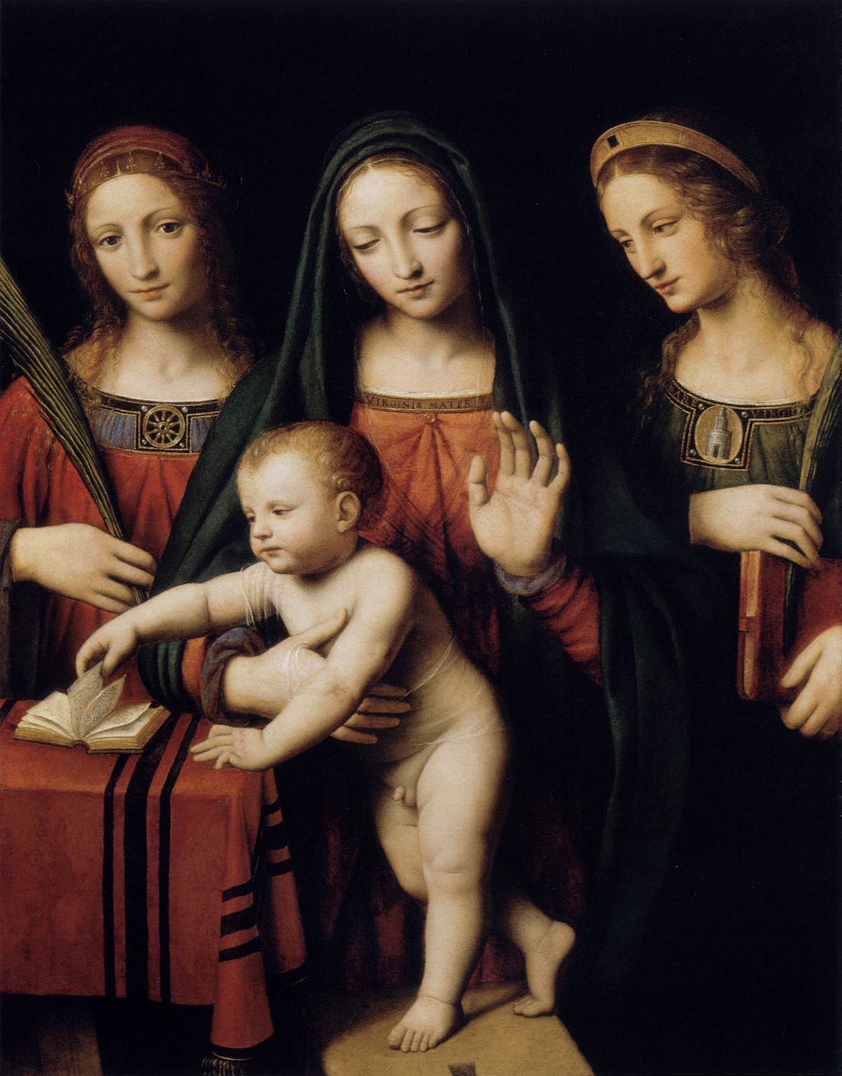 File:Bernardino Luini - Madonna and Child with Sts Catherine and