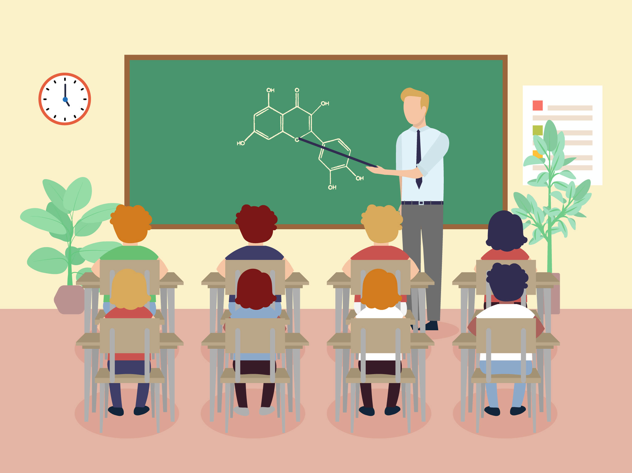 chemistry classroom cartoon