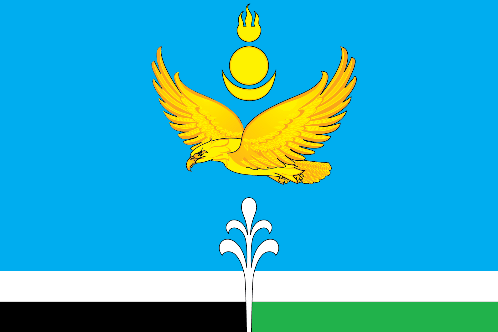 Flag of Nukutsky rayon (Irkutsk oblast).svg