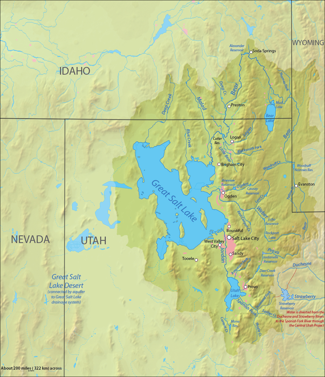 great salt lake map location File Great Salt Lake Drainage Map Jpg Wikimedia Commons great salt lake map location