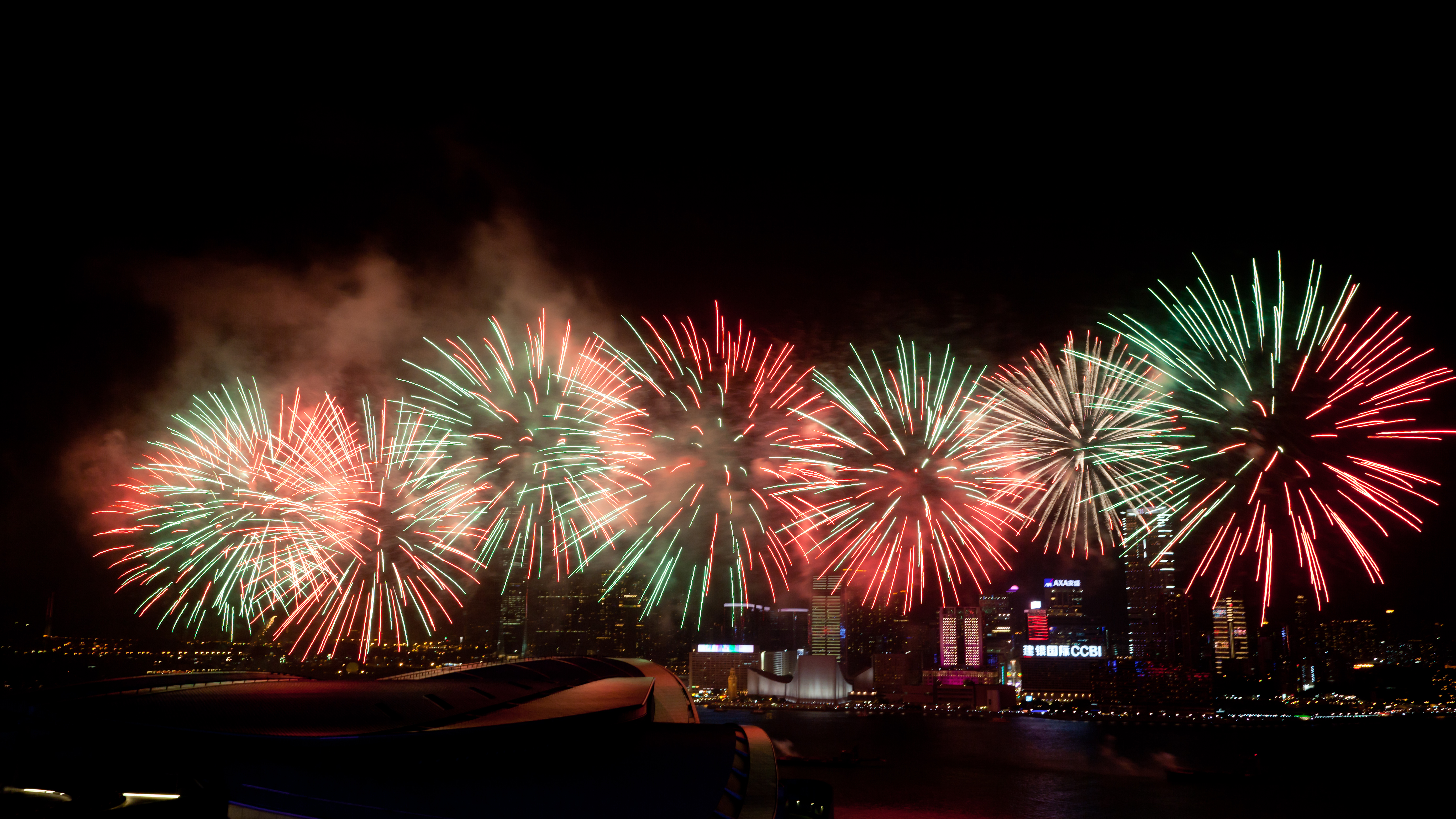 Chinese new year Hong Kong Fireworks 