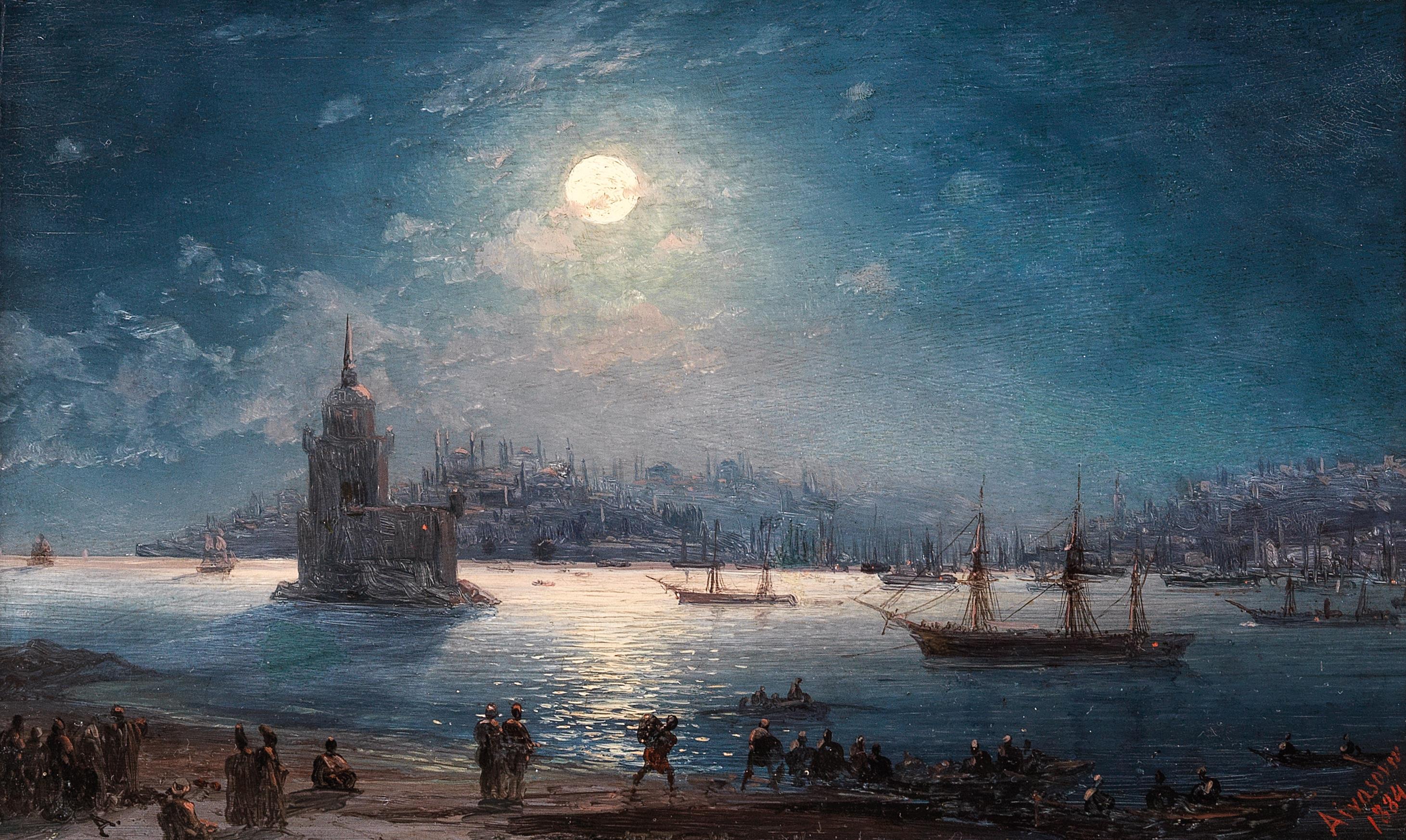 File:Ivan Konstantinovich Aivazovsky - A View of the Bosporus with 