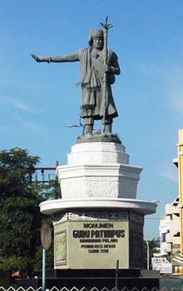 Guru Patimpus statue in Medan, the founder of the city