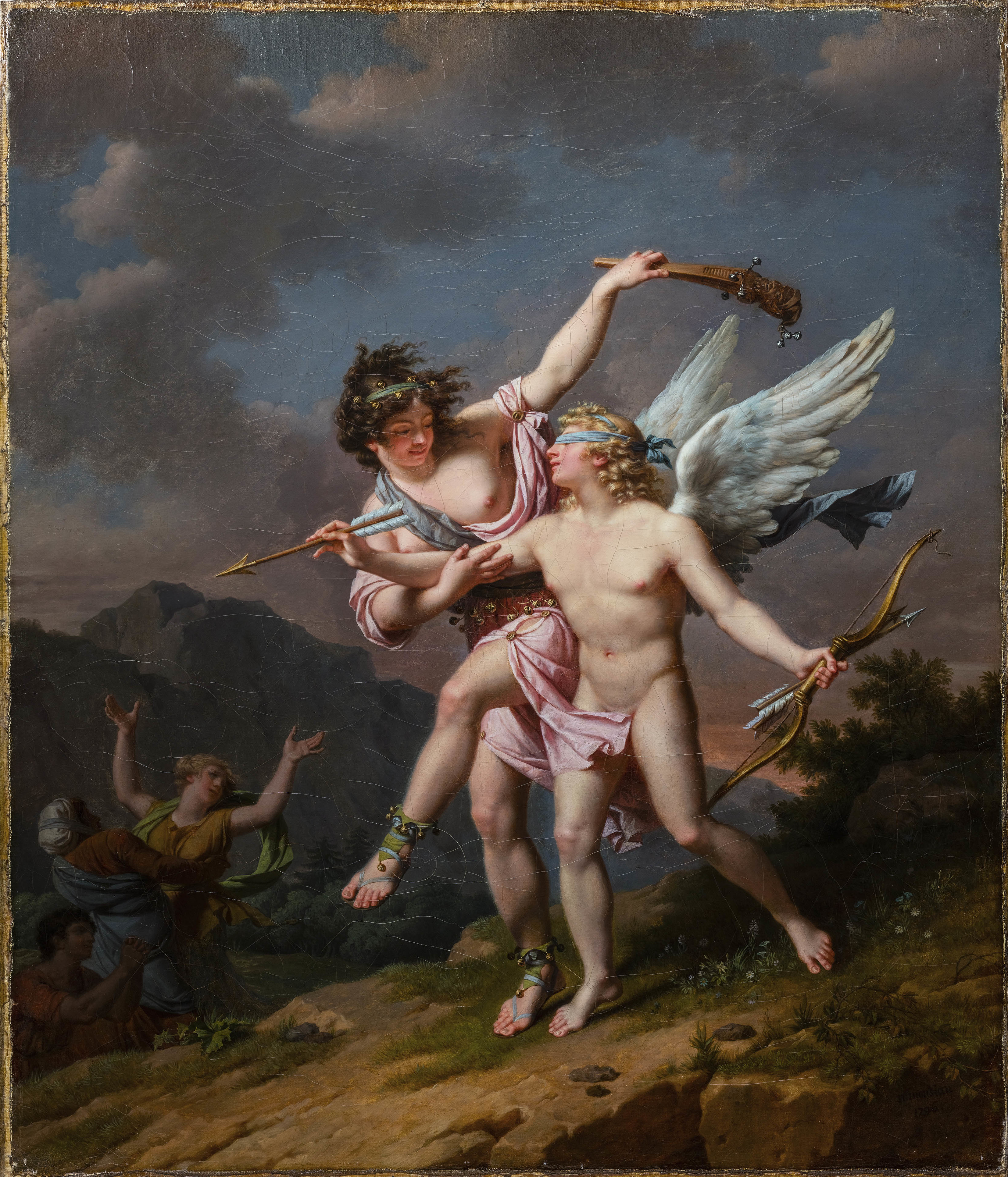 File Nicolas Andre Monsiau La Folie Conduisant L Amour Aveugle Jpg Wikimedia Commons