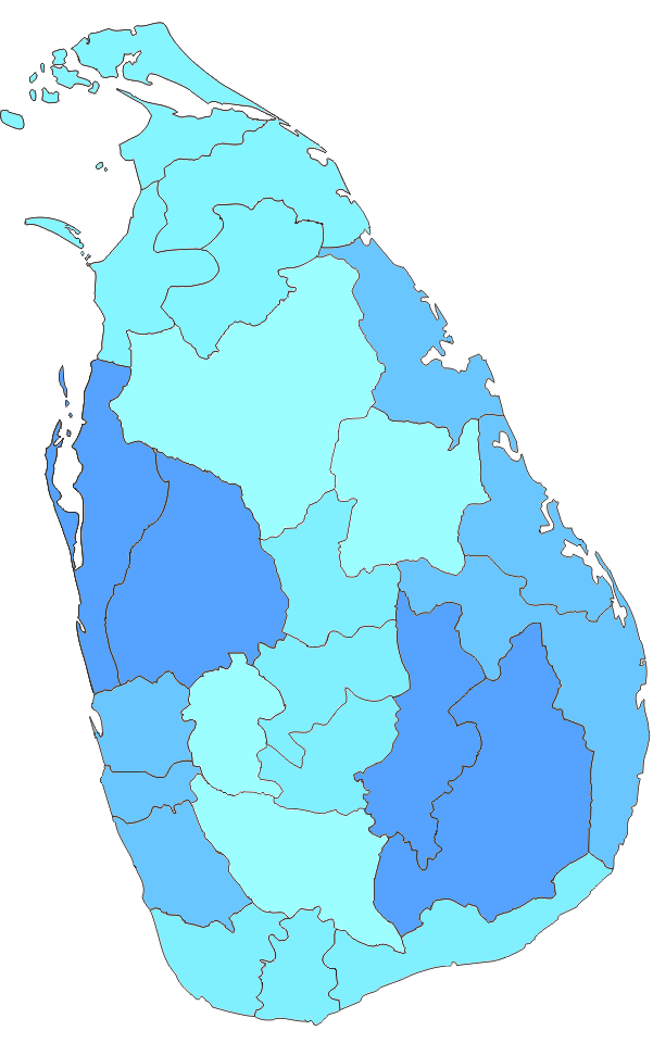 Plantilla:Mapa de las provincias y distritos de Sri Lanka - Wikiwand