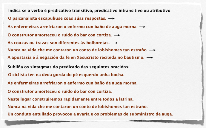 Diferencias entre verbos transitivos e intransitivos