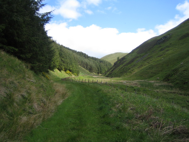 Allerhope Burn valley near Clennell - geograph.org.uk - 450527