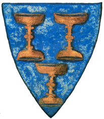 סמל ממלכת גליסיה על פי ספר מגינים אנגלי מהמאה ה-13.