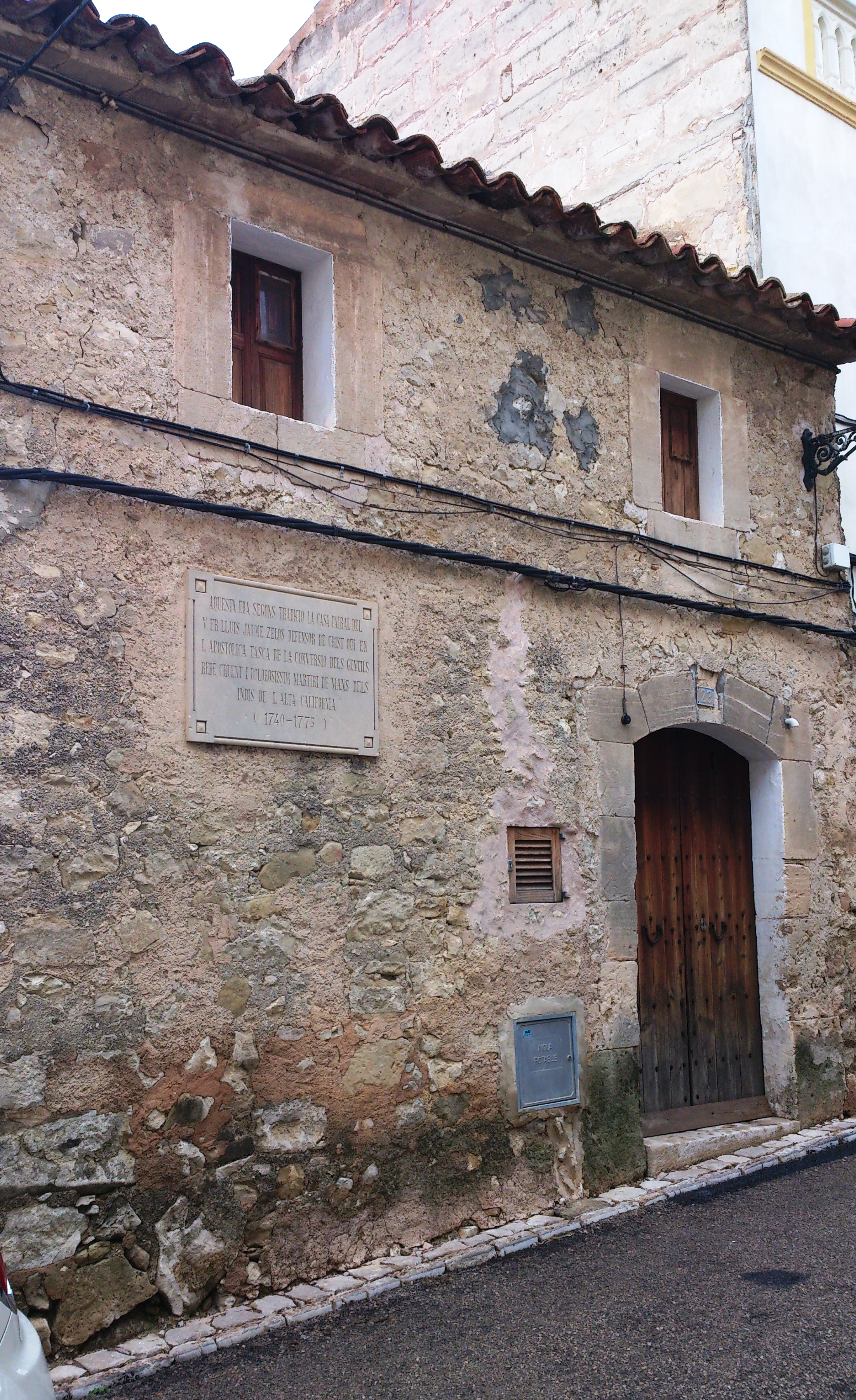 The birthplace of Luis Jayme in Sant Joan (Mallorca) in 2014