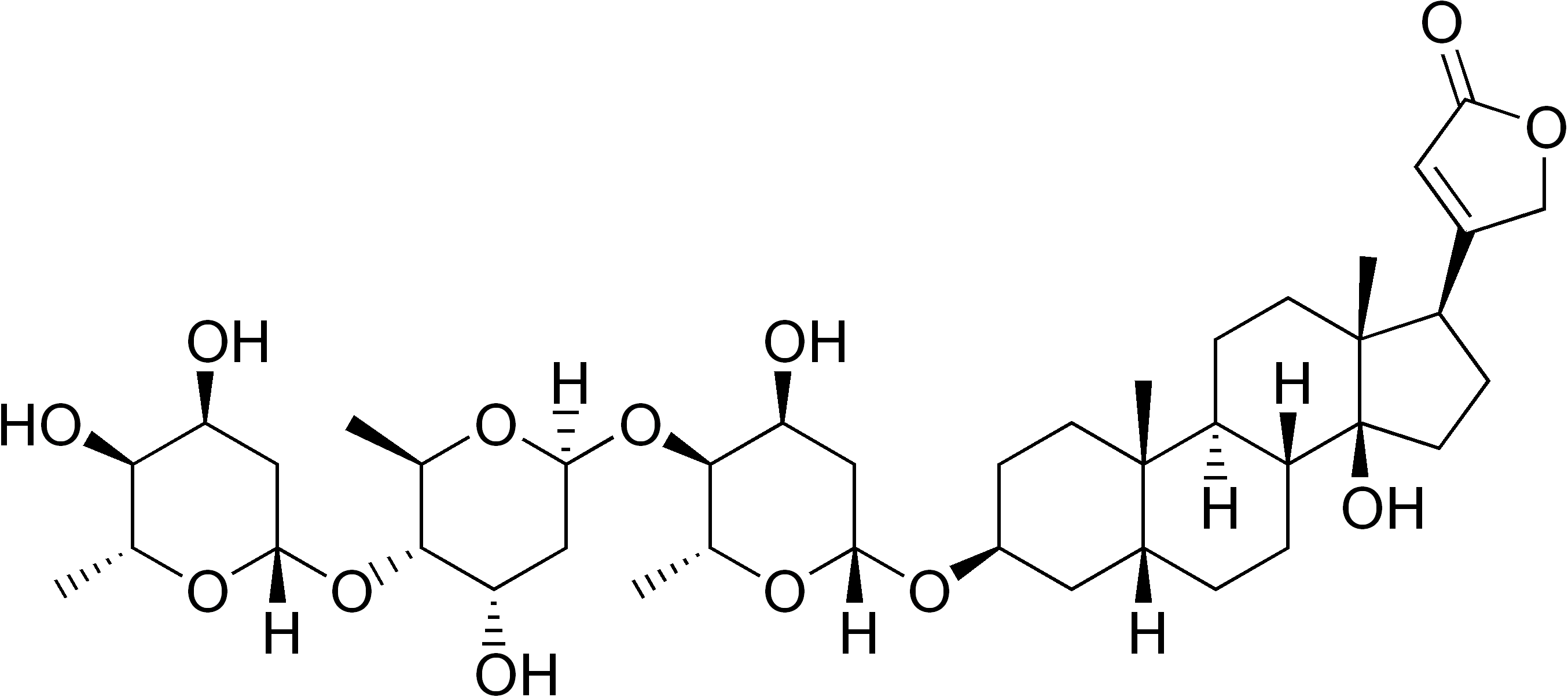 Struktur von Digitoxin