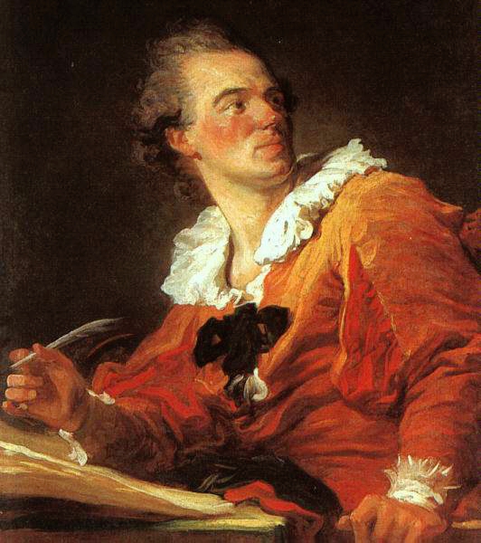 Inspiration, Jean-Honoré Fragonard, 1769