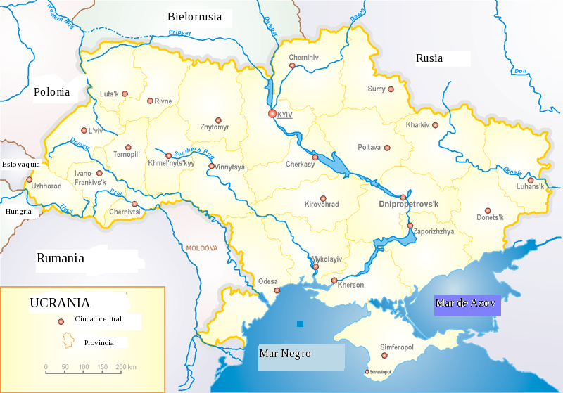 Archivo Mapa Politico De Ucrania En Espanol Png Wikipedia La Enciclopedia Libre